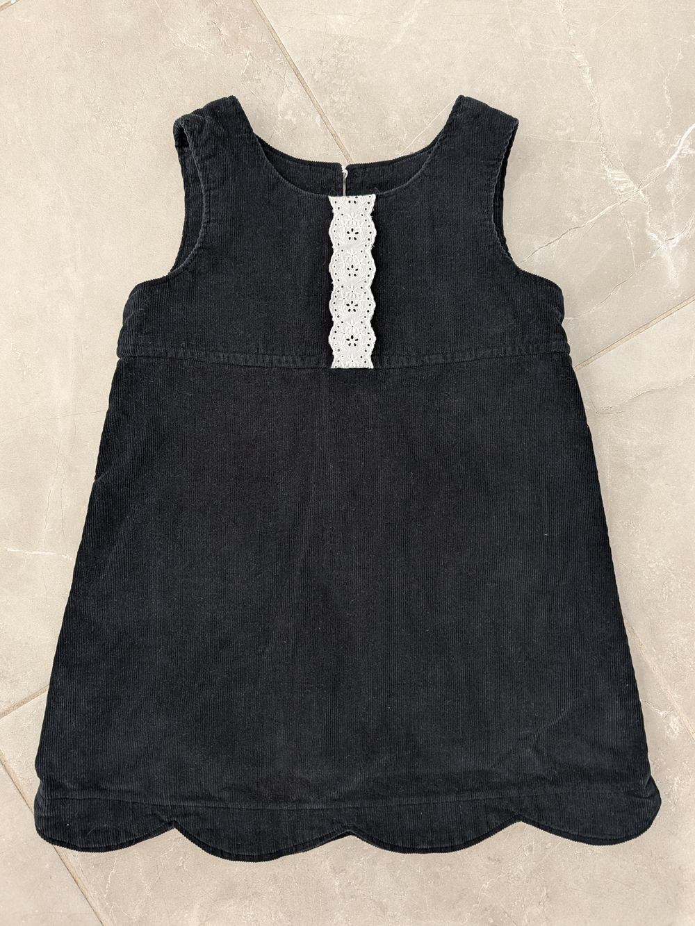 4/$20 Black Corduroy Sleeveless Dress – Approx. 4-5Y